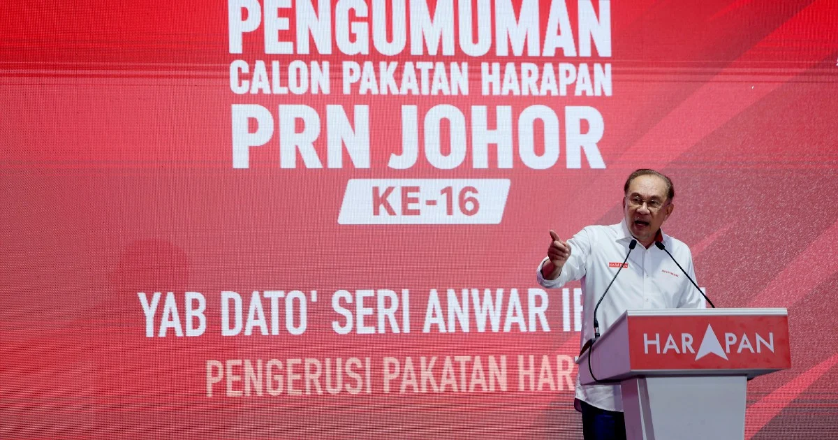 Anwar Pushes Johor Officials to Challenge Past Administrations on Revenue Sharing Claims