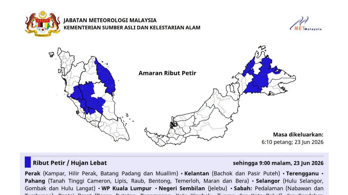 Typhoon Mekkhala Poses No Threat to Malaysia, Says MetMalaysia