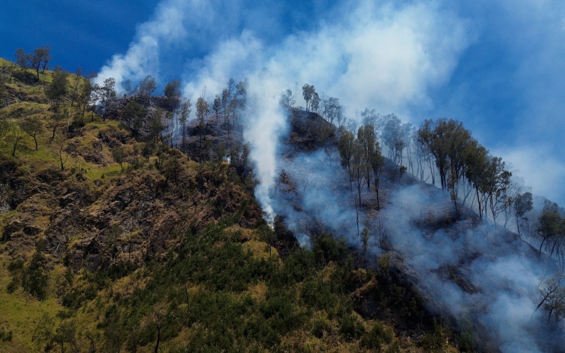 Indonesia Closes Mount Bromo to All Visitors as Wildfire Threatens East Java Park