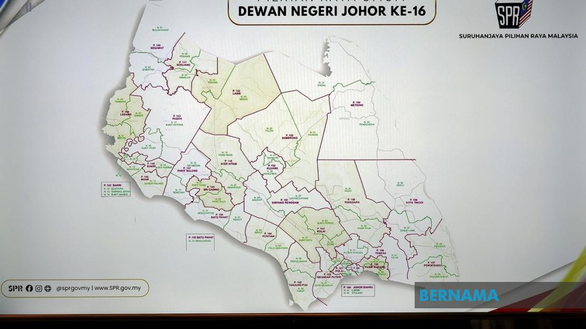 Johor State Election Kicks Off With Nomination Day as Seven Parties Field Candidates Across 56 Seats
