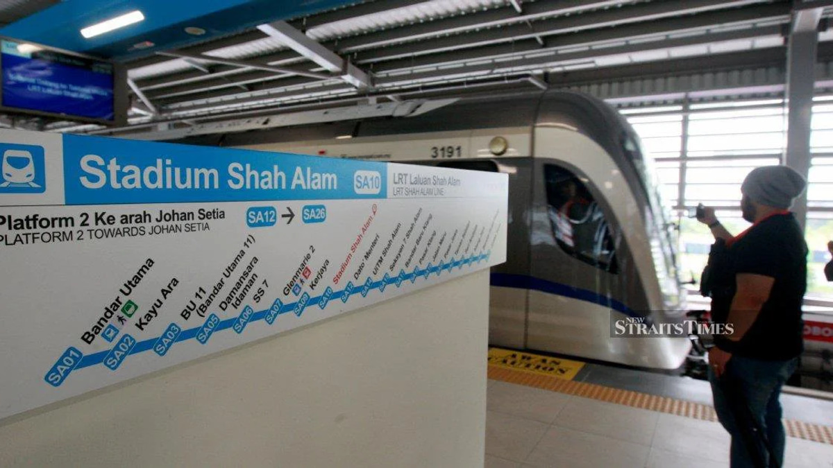 Prime Minister to inaugurate new LRT3 Shah Alam line this Sunday