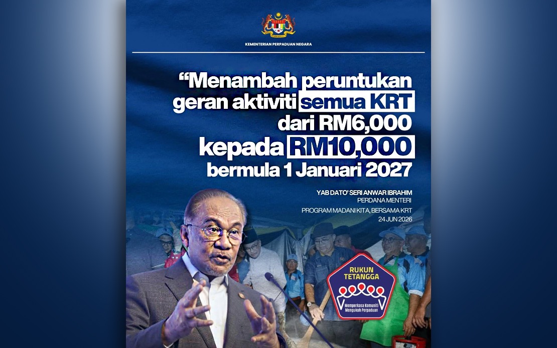 KRT Grant Increase to RM10,000 to Strengthen 8,615 Community Groups Nationwide