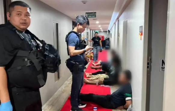Thai Police Dismantle Alleged Underground Casino and Drug Operation at Nonthaburi Hotel Catering to Chinese Clients