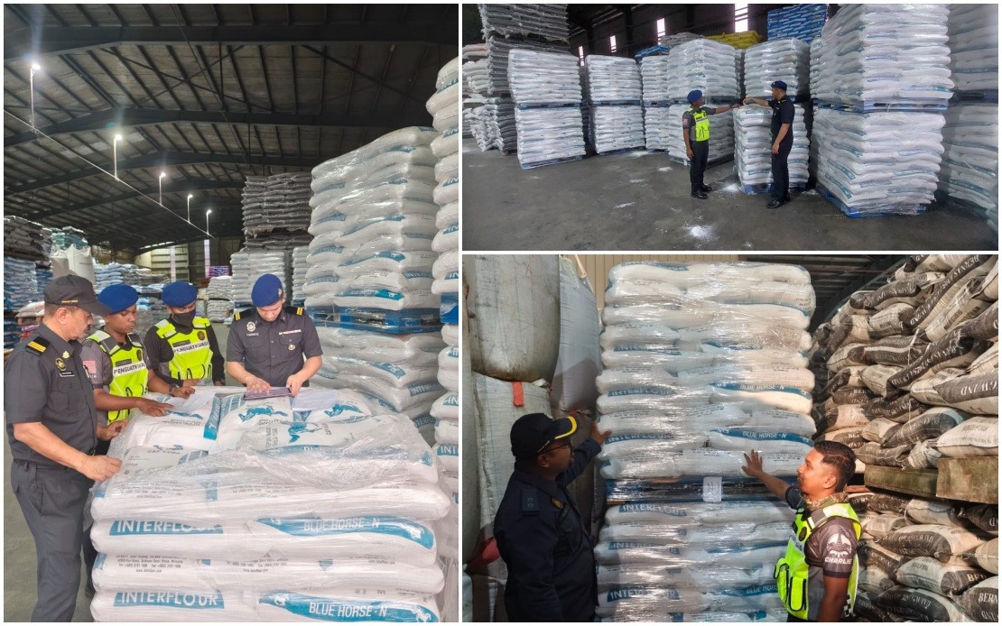 Kedah authorities seize 53 tonnes of flour in animal feed factory raid