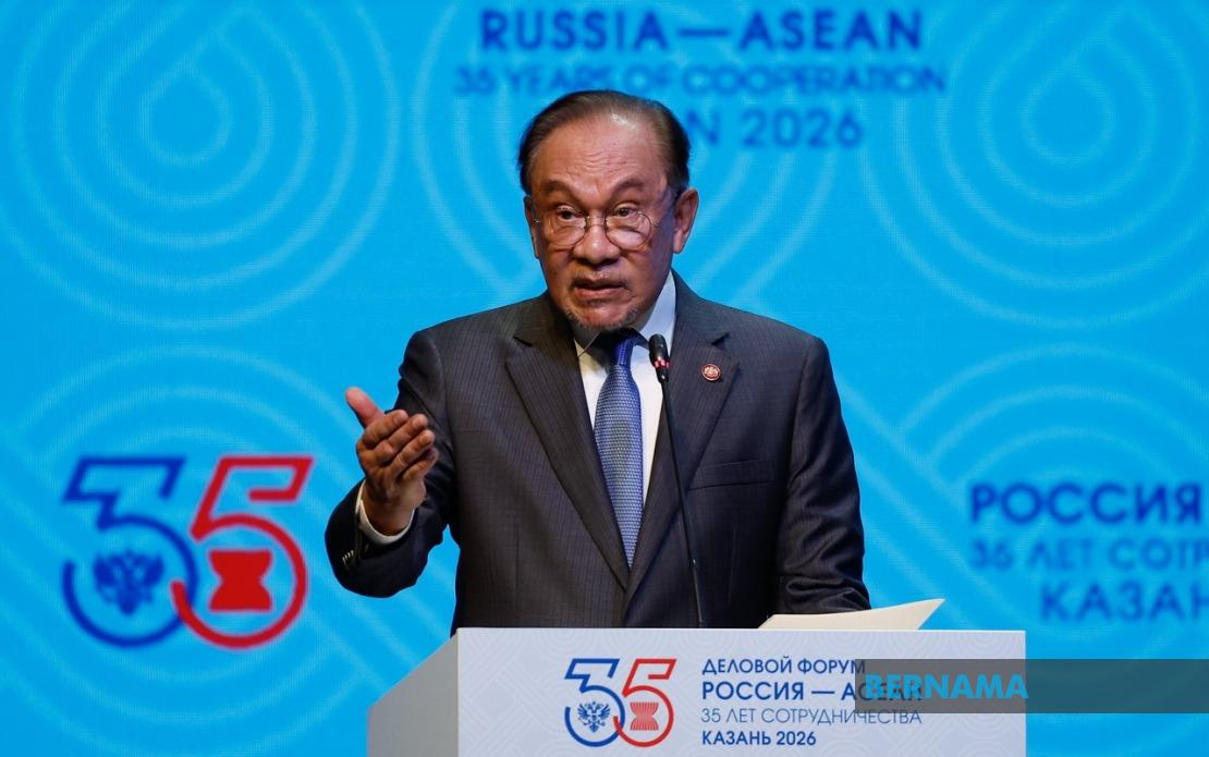 Anwar Charts Broader ASEAN-Russia Partnership, Addresses Gaza Crisis in Kazan