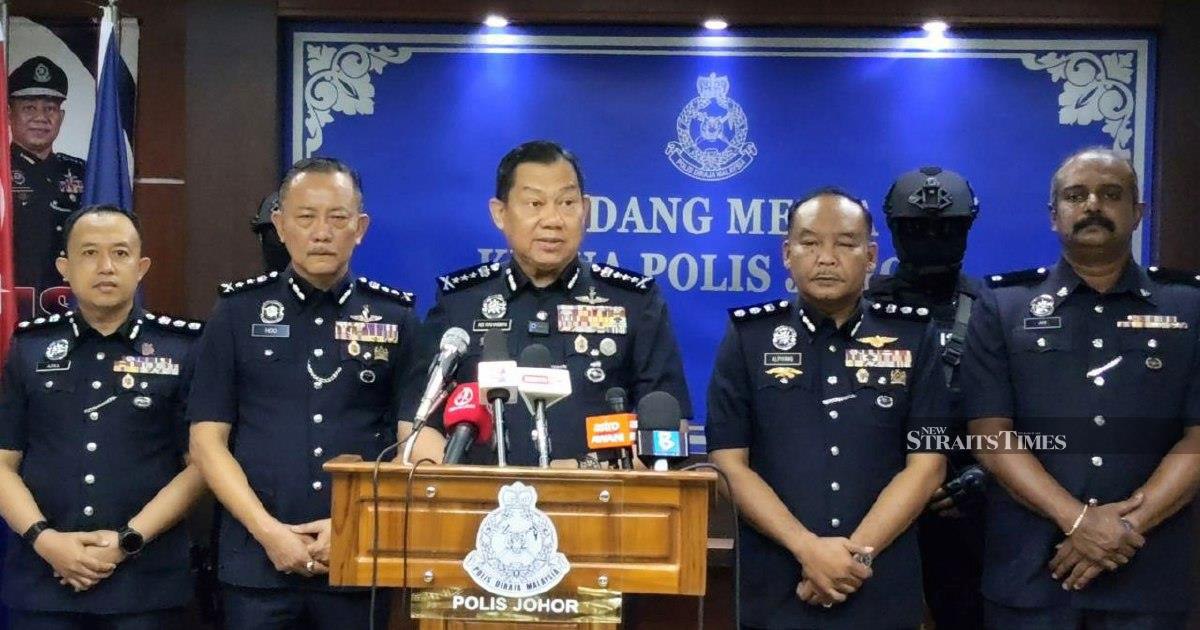 Police Bust Major Methamphetamine Trafficking Ring in Johor, Arrest Eight Including Teen Courier