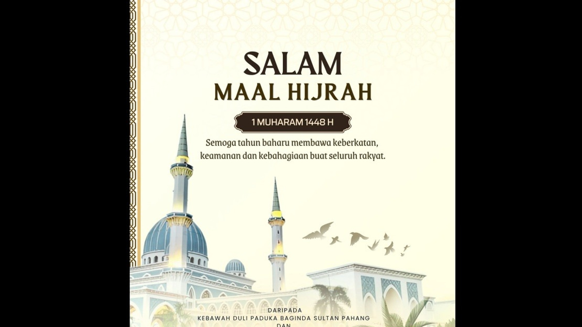 Sultan of Pahang and Tengku Ampuan Extend Maal Hijrah 1448H Greetings to State