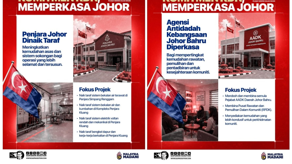 Home Ministry To Expand Security Infrastructure And Public Services Across Johor