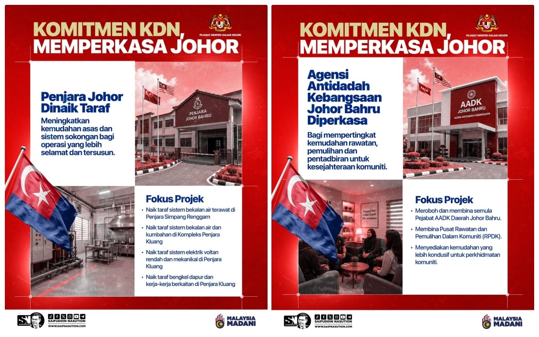 Home Ministry To Expand Security Infrastructure And Public Services Across Johor
