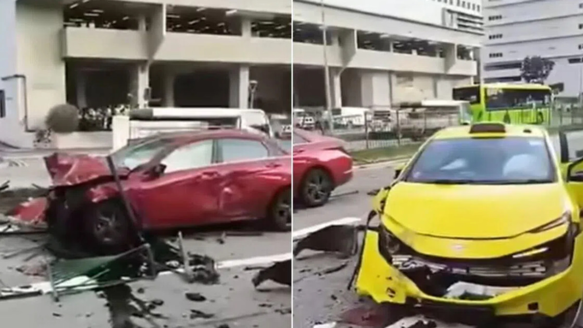 Singapore driver charged after Ice-fuelled Kallang crash injures cab occupants