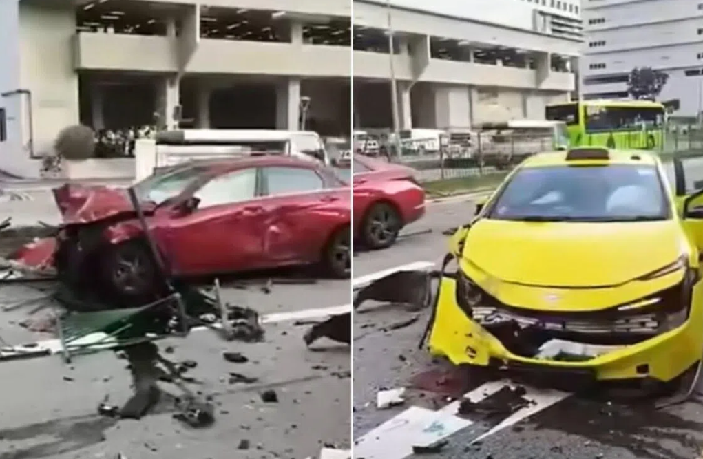 Singapore driver charged after Ice-fuelled Kallang crash injures cab occupants